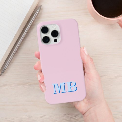 Minimalist Modern Initial Monogram iPhone 13 Case