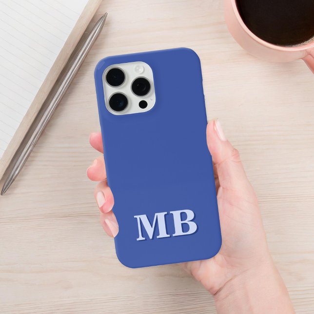 Minimalist Modern Initial Monogram Case-Mate iPhone Case (Creator Uploaded)