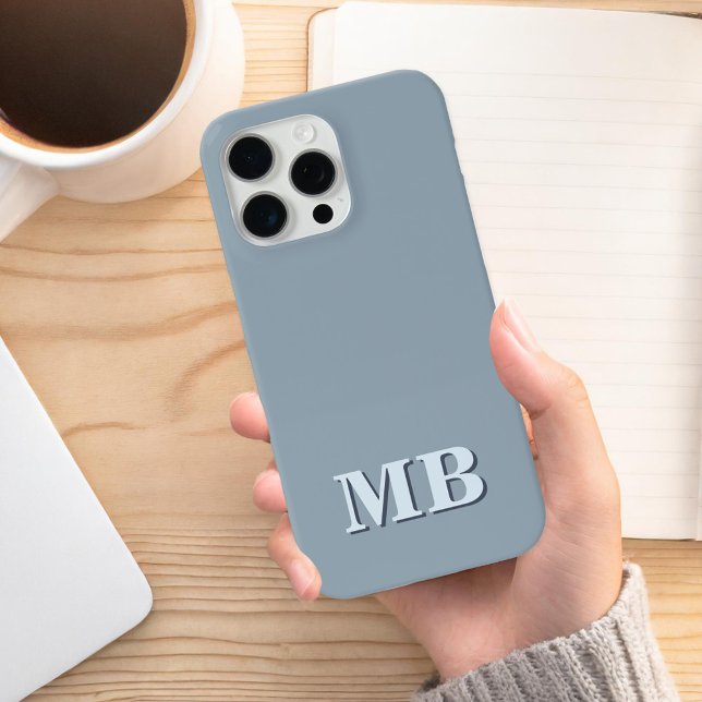 Minimalist Modern Initial Monogram Case-Mate iPhone Case (Creator Uploaded)