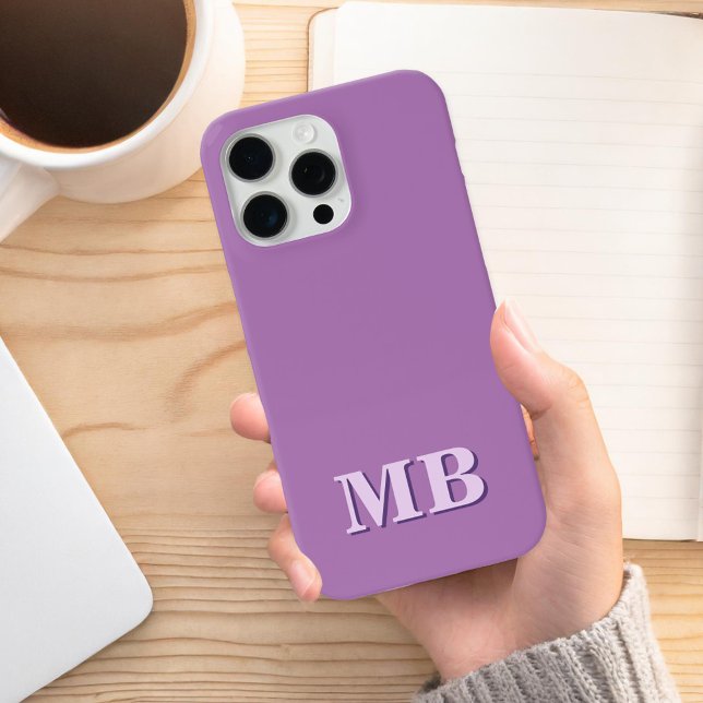 Minimalist Modern Initial Monogram Case-Mate iPhone Case (Creator Uploaded)