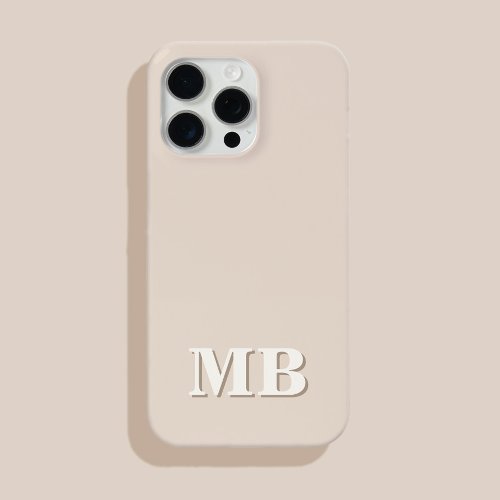 Minimalist Modern Initial Monogram iPhone 13 Case
