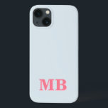 Minimalist Modern Initial Monogram iPhone 13 Case<br><div class="desc">Minimalist Modern Initial Monogram Phone Case. Create your own personalized iPhone Case with custom initial name.</div>