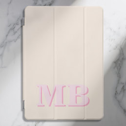 Minimalist Modern Initial Monogram iPad Pro Cover