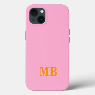 Minimalist Modern Initial Monogram iPhone 13 Case