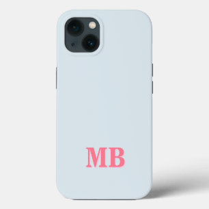 Minimalist Modern Initial Monogram iPhone 13 Case
