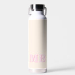 Minimalist Modern Initial Monogram Water Bottle<br><div class="desc">Navy Blue Minimalist Modern Initial Monogram Water Bottle. Create your own personalized water bottle with custom initial name.</div>