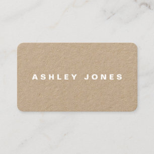 Minimalist Modern Kraft Business Card