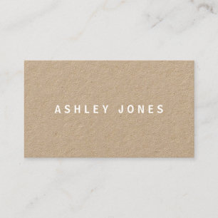 Minimalist Modern Kraft Business Card
