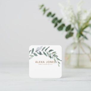 Minimalist Modern Landscaping Garden design  Square Business Card