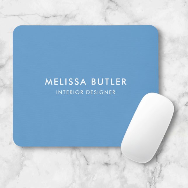 Minimalist Modern Light Blue Mouse Pad (Creator Uploaded)