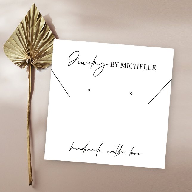 Minimalist Modern Logo Earrings Display Cards (Creator Uploaded)