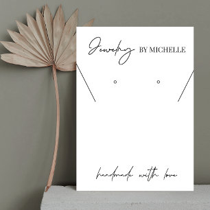 Minimalist Modern Logo Jewelry Display Cards