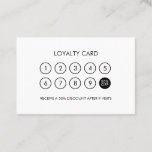 Minimalist Modern Loyalty Discount Black and White