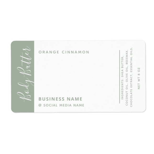 Minimalist modern luxury typography white  label (Front)