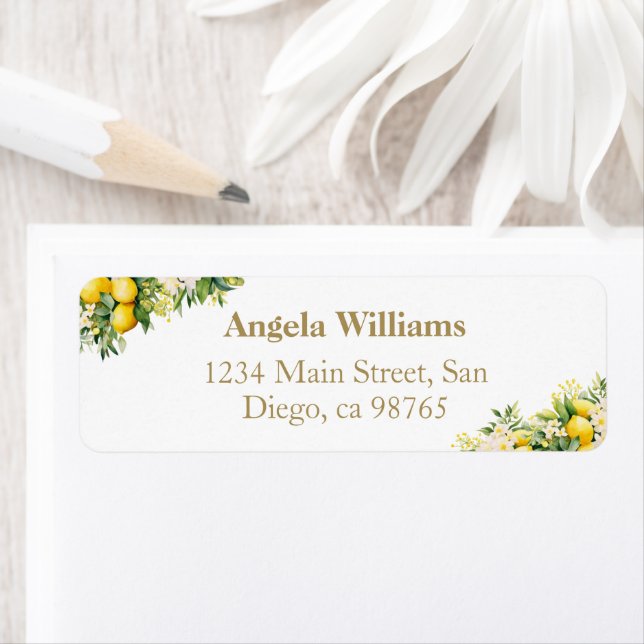 Minimalist Modern Main Squeeze Bridal Shower  Label (Insitu)