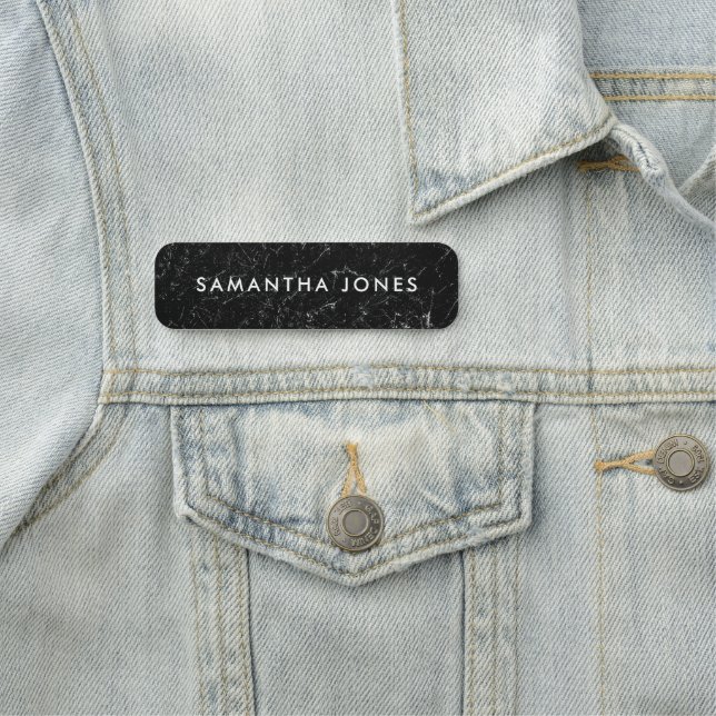 Minimalist Modern Marble Name Tag (In Situ)