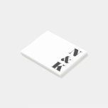 Minimalist Modern Monogram Black and White Custom Post-it Notes