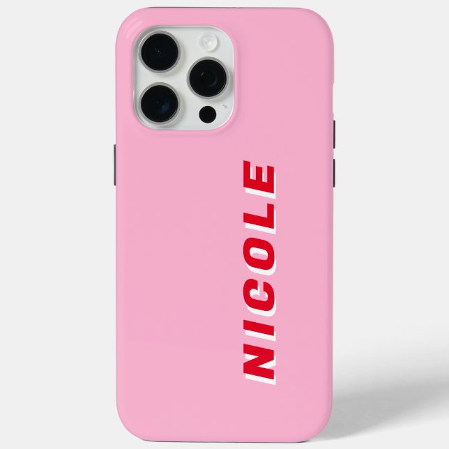 Minimalist Modern Monogram Case-Mate iPhone Case (Back)