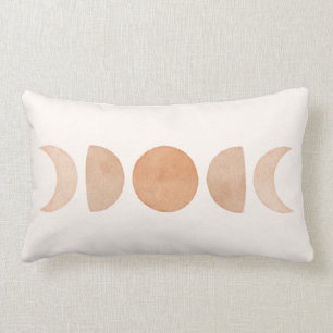 Minimalist & Modern Moon Phases Design Lumbar Pillow