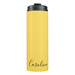 Minimalist modern mustard yellow thermal tumbler