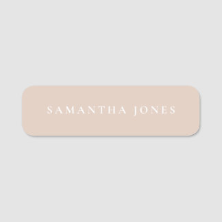 Minimalist Modern Name Tag