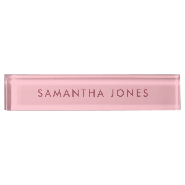 Minimalist Modern Nameplate (Front)