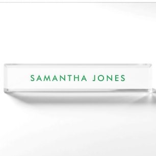 Minimalist Modern Nameplate