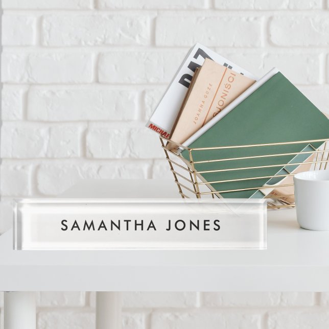 Minimalist Modern Nameplate (Creator Uploaded)