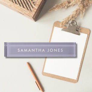 Minimalist Modern Nameplate