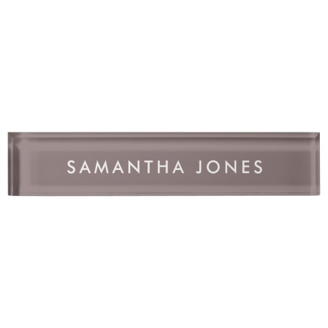 Minimalist Modern Nameplate (Front)
