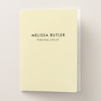 Minimalist Modern | Pastel Yellow
