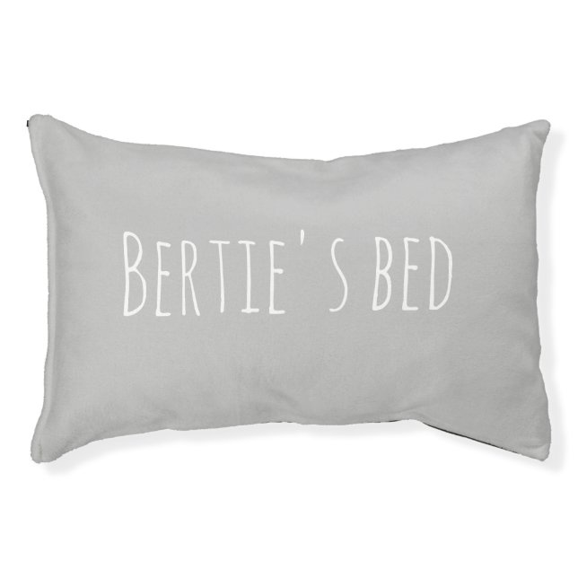 Minimalist, modern, personalised, typography, pet bed (Front)