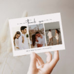 Minimalist modern photo wedding thank you card<br><div class="desc">Minimalist and modern wedding thank you card. Text and messages can be edited on the back of the card. For more advanced customization of this design,  e.g. changing layout,  font or text size please click the "CUSTOMIZE" button above. Please contact me for any questions!</div>