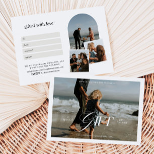 Minimalist Modern Photography Gift Certificate