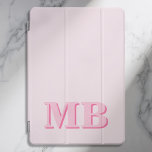 Minimalist Modern Pink Initial Monogram<br><div class="desc">Pink Minimalist Modern Initial Monogram iPad case. Create your own personalized iPad Case with custom initial name.</div>