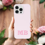 Minimalist Modern Pink Initial Monogram iPhone 13 Case<br><div class="desc">Pink Minimalist Modern Initial Monogram Phone Case. Create your own personalized iPhone Case with custom initial name.</div>