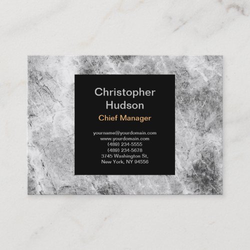 Minimalist Modern Plain Abstract Black Grey Business Card