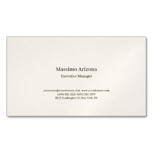 Minimalist Modern Plain Business Card Magnet