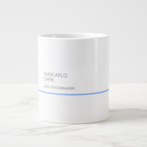 Minimalist Modern Plain Simple Unique Special Giant Coffee Mug