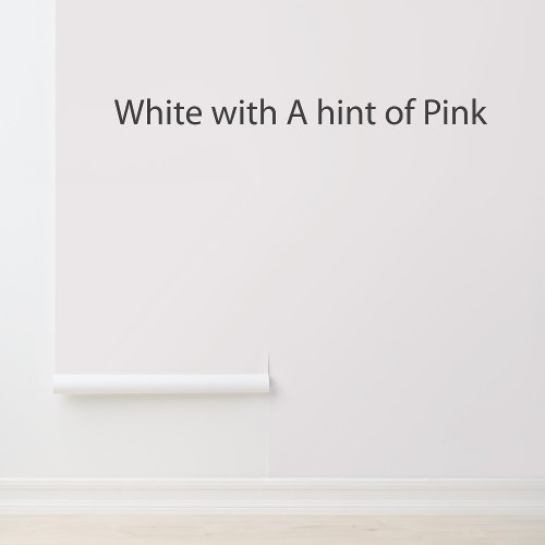 Minimalist Modern Plain White Pink  Wallpaper