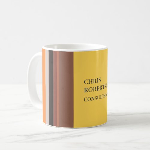 Minimalist Modern Plain Your Name Coffee Mug