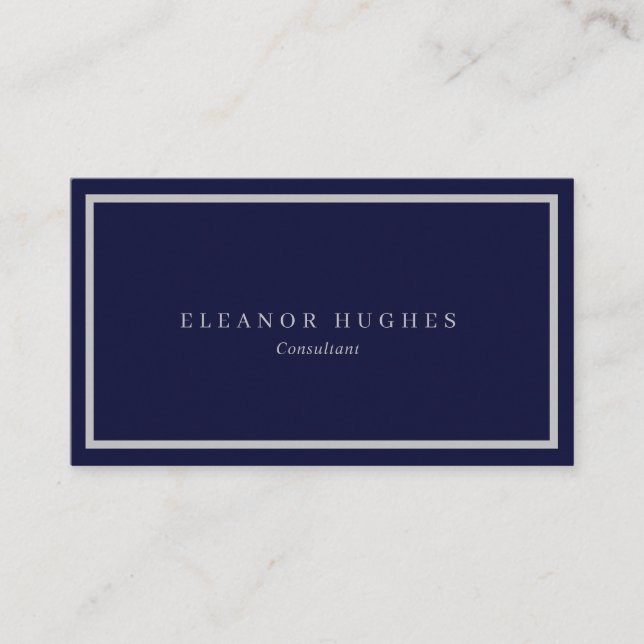 Minimalist Modern Professional Business Card (Front)