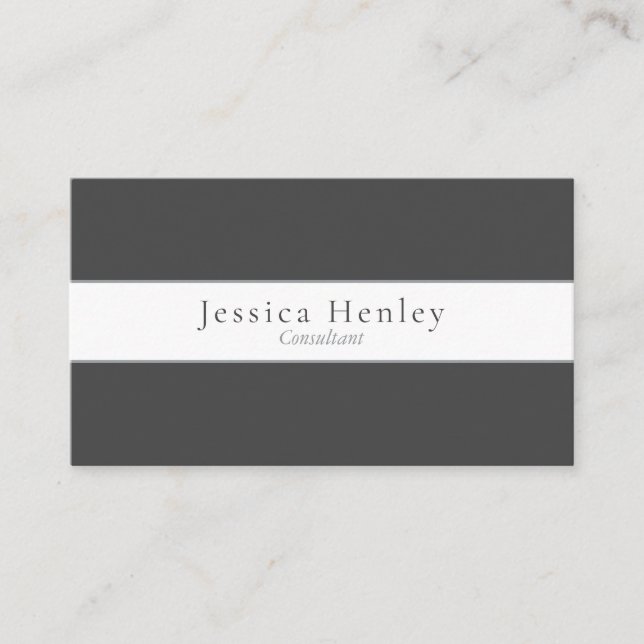 Minimalist Modern Professional Business Card (Front)