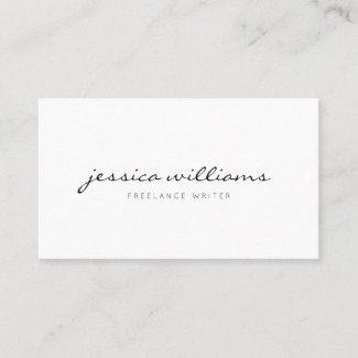 Minimalist Modern Professional Business Card