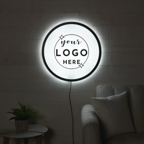 Minimalist Modern Professional Business Logo  LED Sign