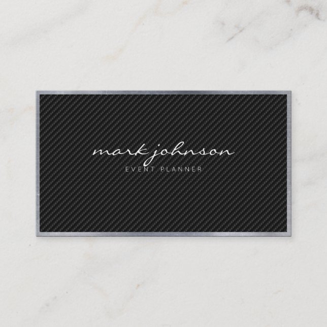 Minimalist Modern Professional Carbon Fiber Cards (Front)