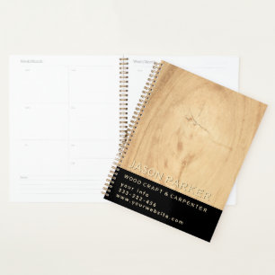 Minimalist modern professional carpenter planner