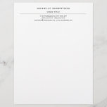 Minimalist Modern Professional Creative Letterhead<br><div class="desc">You can change the fonts,  colors,  backgorund with easy to use tool.</div>