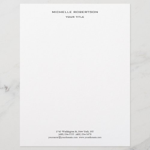 Minimalist Modern Professional Creative Letterhead