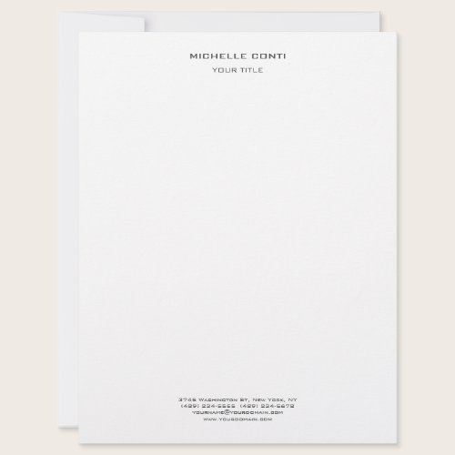 Minimalist Modern Professional Creative Letterhead